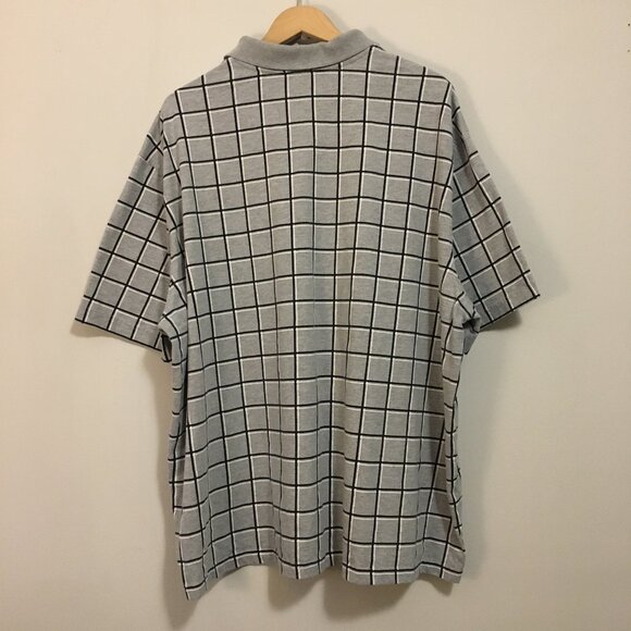 Computer Geek Graph Paper Button Down Polo Shirt - Picture 2 of 13